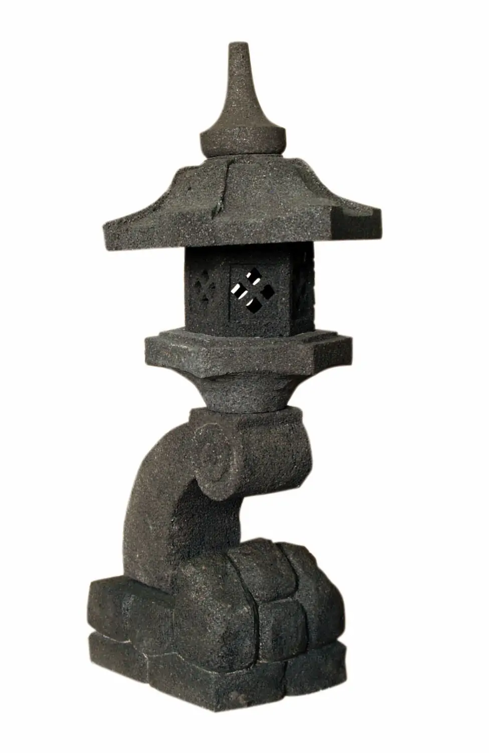  Product image 1 of the product “Japanese stone lantern lava stone, multi-piece, in the sizes from 70 to 120cm, natural finish ”